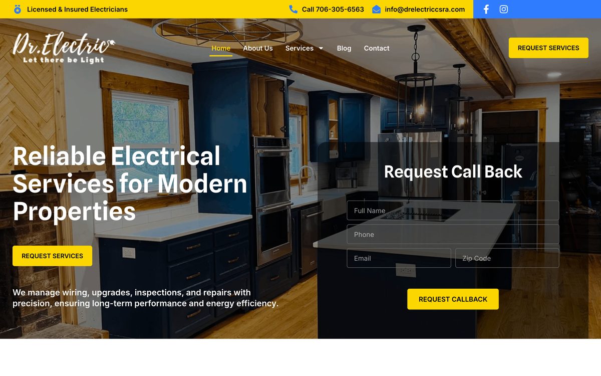 Dr. Electric CSRA website